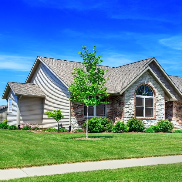 a house with vinyl siding